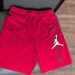 Jordan Boys Athletic Red Shorts